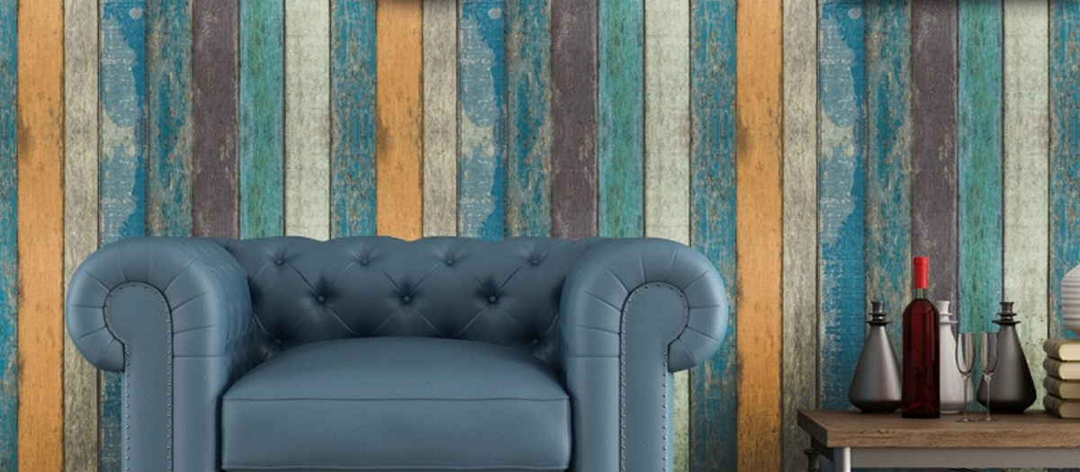 Multicolored Wood Wallpaper