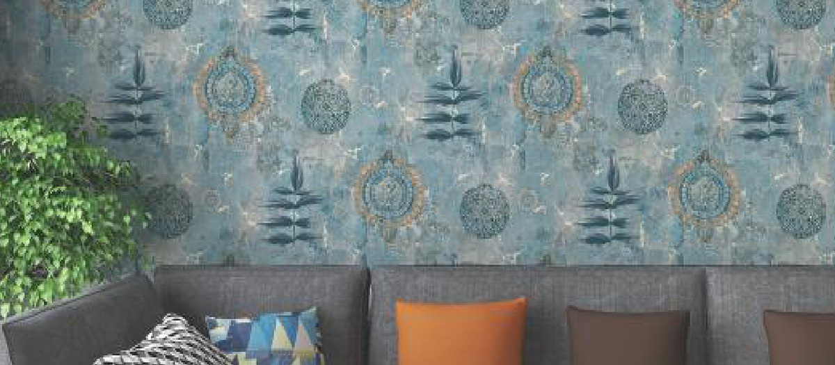 designer metallic wallpaper for living room 